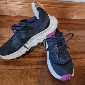 Hoka Women's Navy and Purple Athletic Shoes